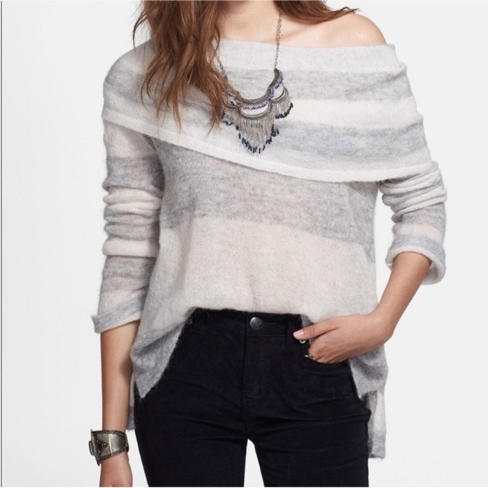 Free People Lulu Rugby Striped Sweater 240
